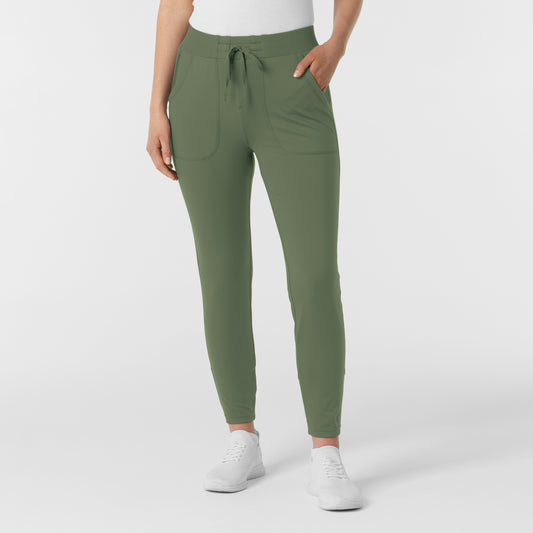 RENEW Knit 5259 Women's Track Scrub Pants Olive