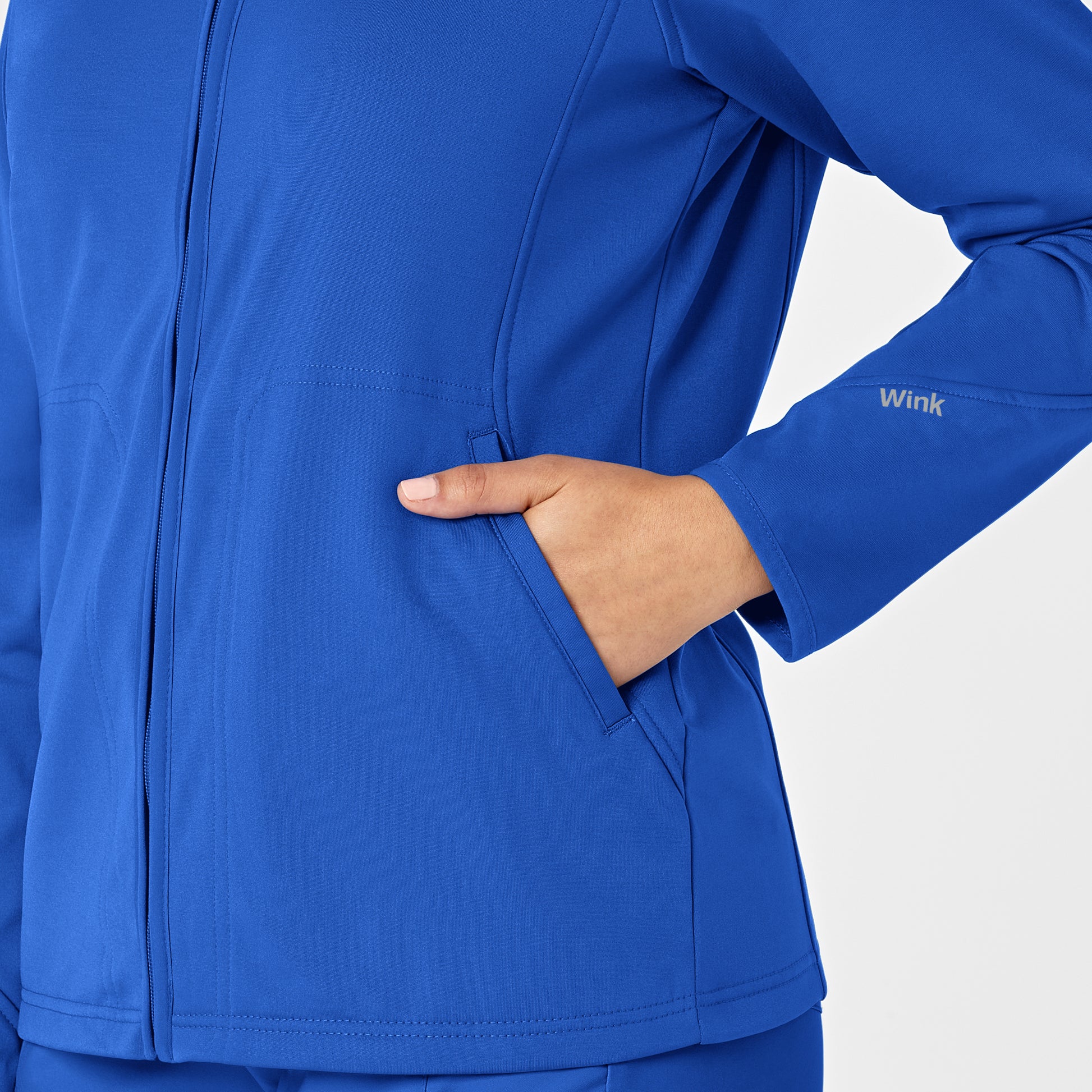 Layers 8209 Fleece Full Zip Jacket Royal Model Image Alternate | Wink