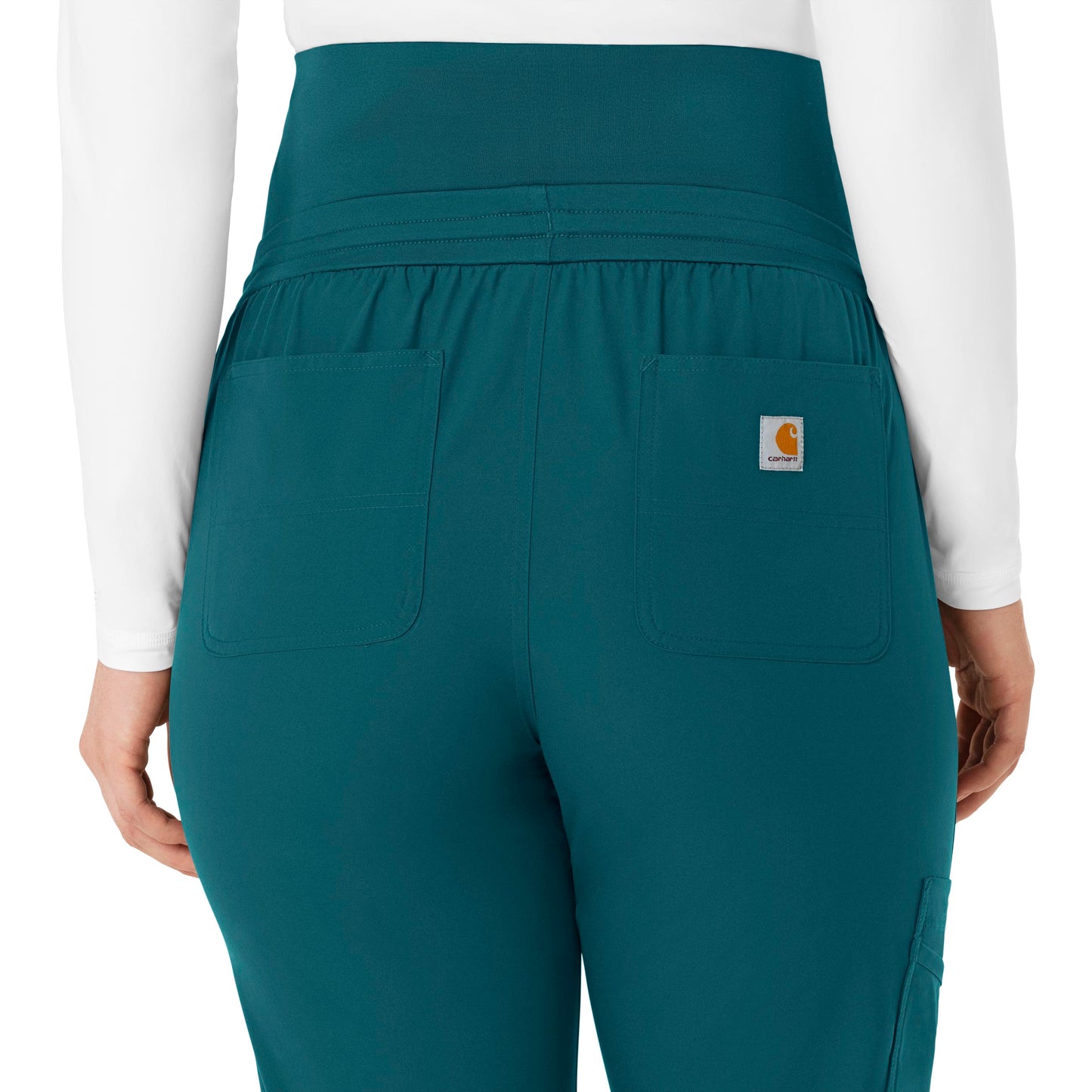 Force Essentials C54113 Maternity Jogger Scrub Pants Caribbean Model Image Alternate | Carhartt