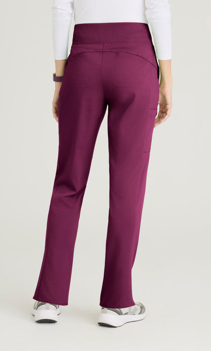 Grey's Anatomy Spandex Stretch GRSP692 Renee Pant Wine