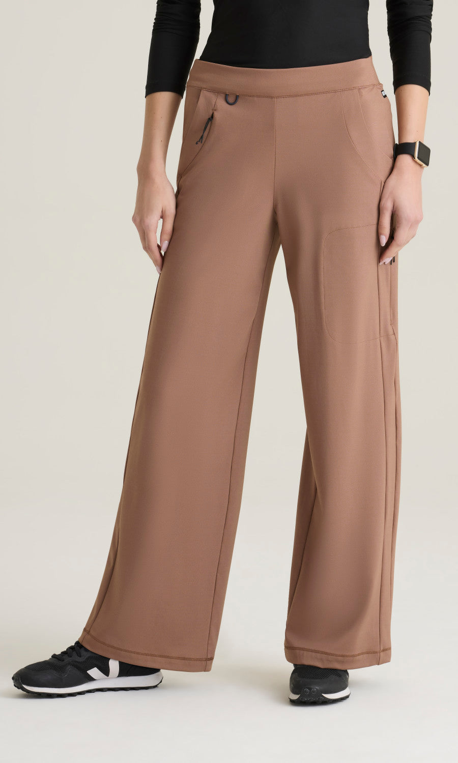 Grey's Anatomy Knits GRSP746 Crystal Pant Brownstone - front