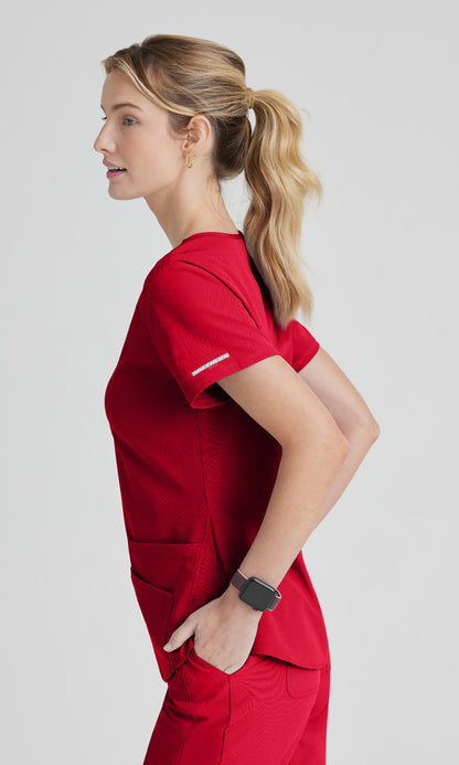 Skechers SK101 Breeze Scrub Top True Red