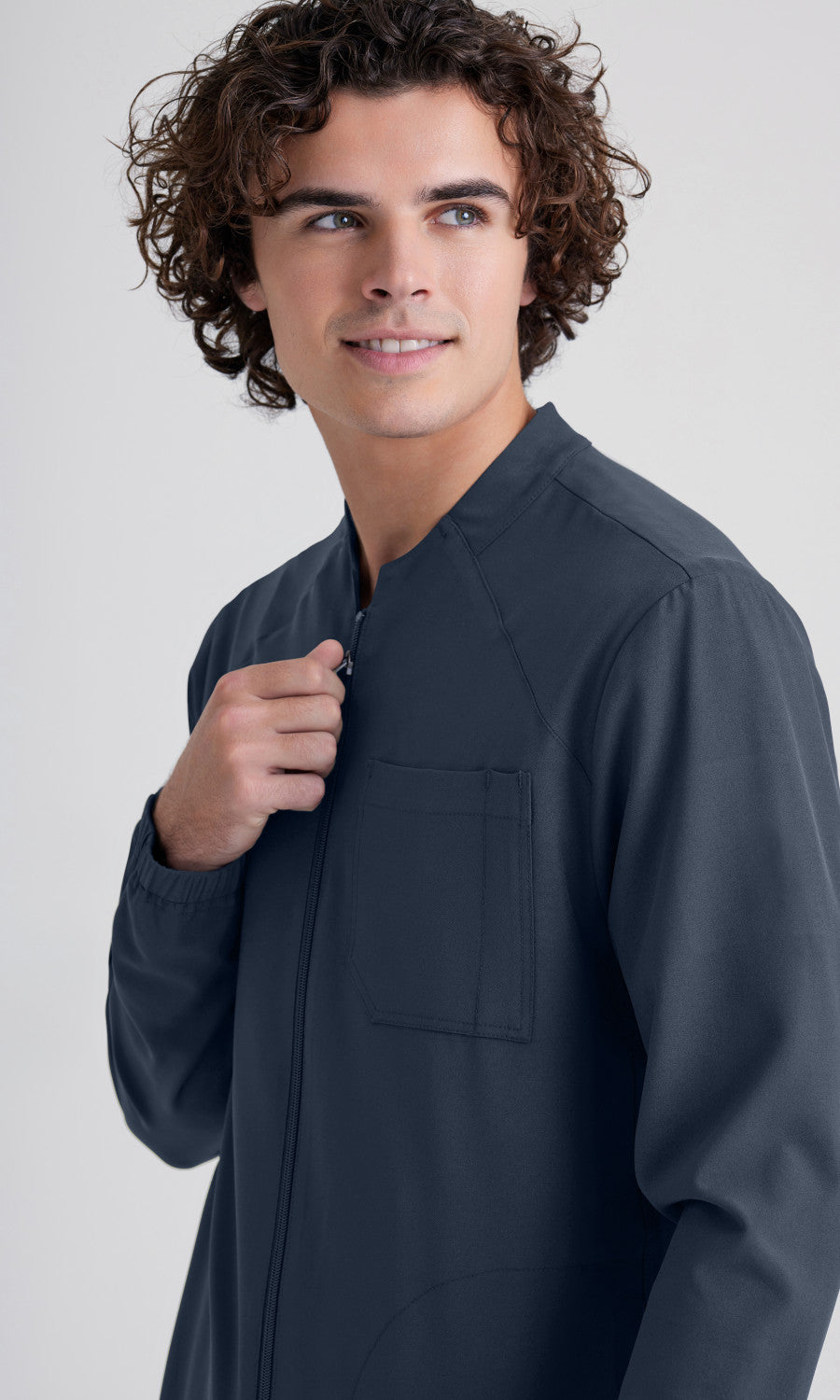 Cleveland Clinic Grey's Anatomy Evolve GSSW887 Cycle Scrub Jacket Steel
