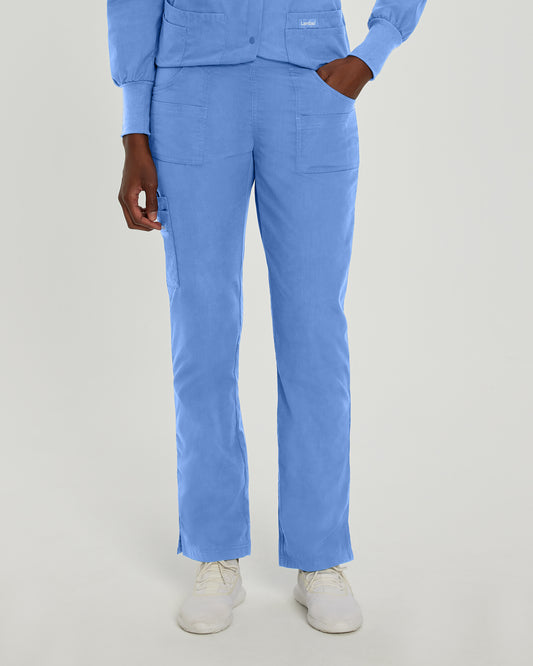 Essentials 8380 Women's Cargo Scrub Pants Ceil Blue Image