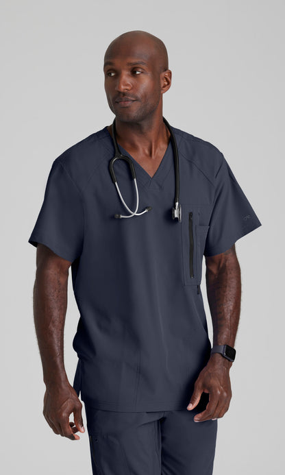 Barco One 0115 Amplify Scrub Top Steel