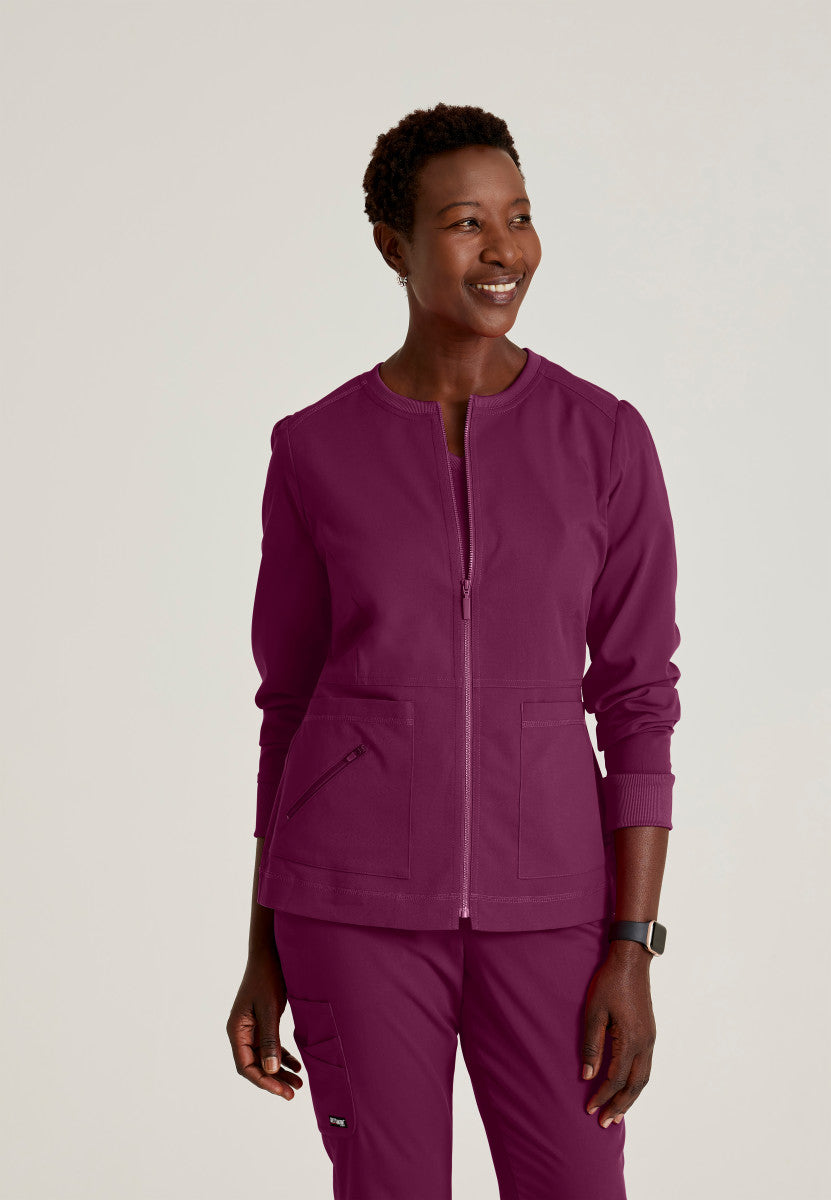 Greys Anatomy Stretch GRSW017 Millie Jacket Wine