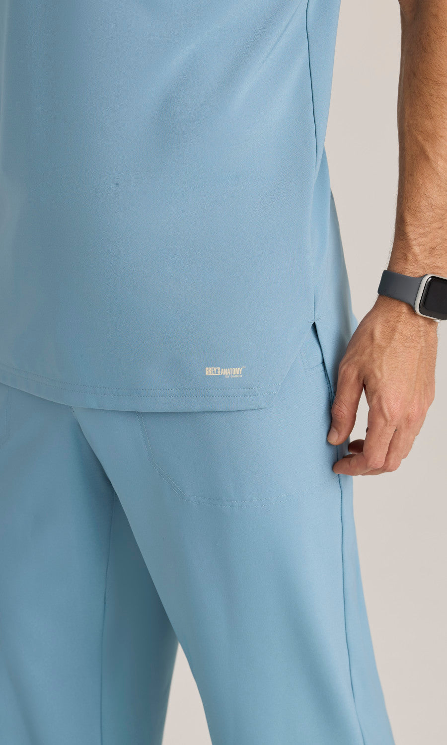 Grey's Anatomy Evolve GSST179 Journey Scrub Top Ocean Mist