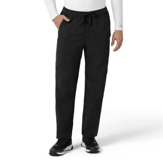Rugged Flex C56239 Men's Ripstop Straight Leg Cargo Scrub Pants Black