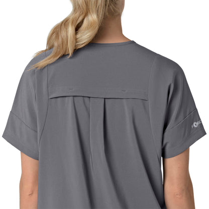 Force Cross-Flex C13110 Oversized V-Neck Scrub Top Pewter Model Image Alternate | Carhartt