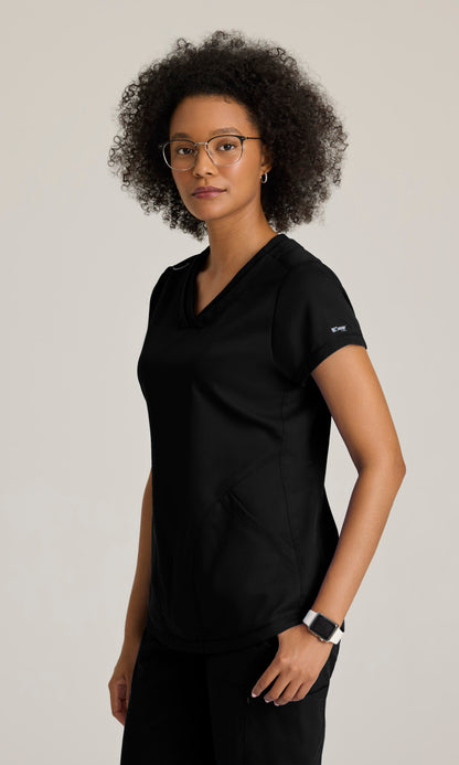 Grey's Anatomy GRT261 Evelyn Scrub Top Black