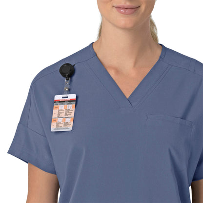 Force Cross-Flex C13110 Oversized V-Neck Scrub Top Riverside Model Image Alternate | Carhartt