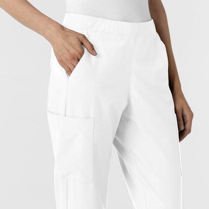 W123 5145 Cargo Utility Scrub Pants White Model Image Alternate | Wink