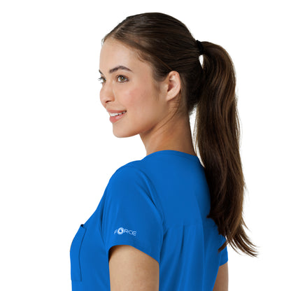 Force Cross-Flex C13410 Tuck-In Scrub Top Royal Model Image Alternate | Carhartt