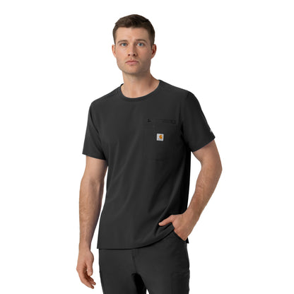 Force Cross-Flex C16510 Men's Crew Neck Scrub Top Black