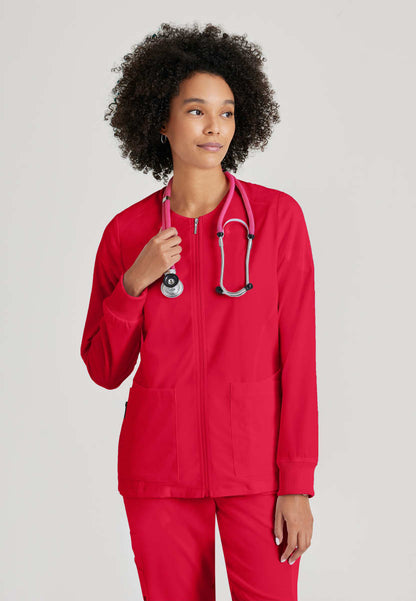 Greys Anatomy Stretch GRSW873 Gianna Warmup Scarlet Red