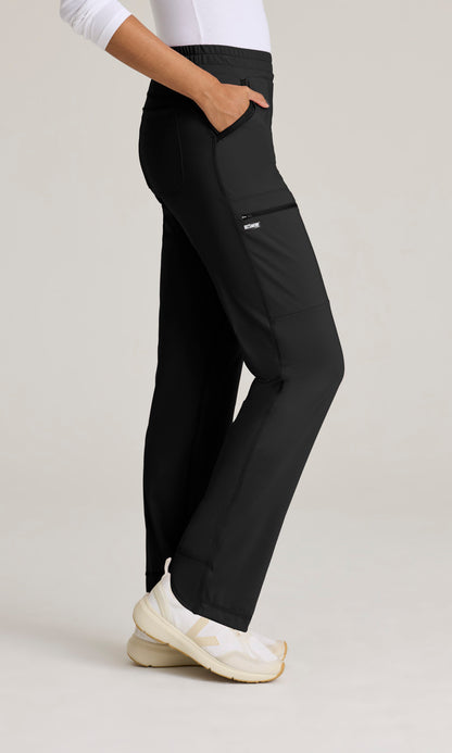 Grey's Anatomy Knits GRSP685 Momentum Knit Scrub Pants Black