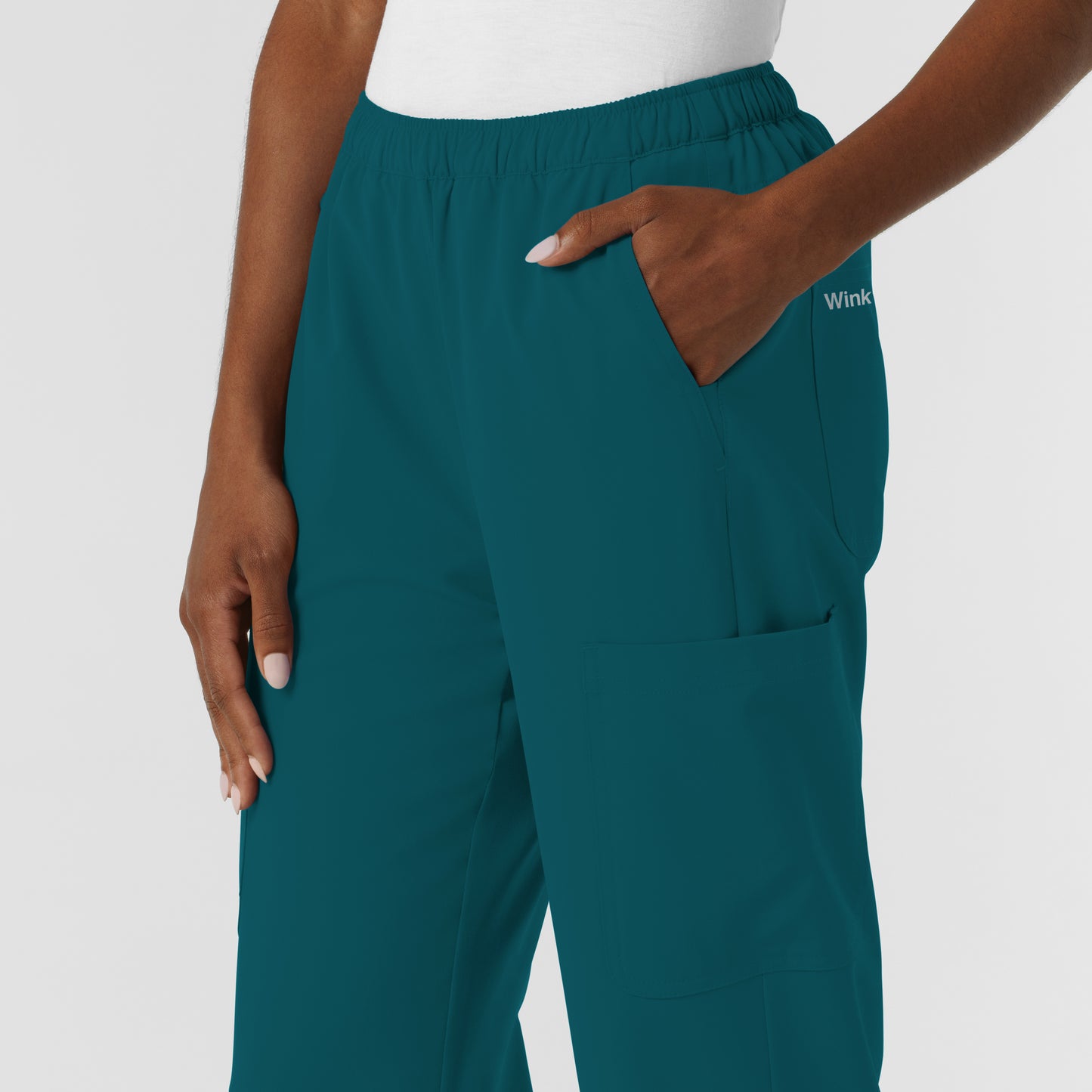 NURTUR 5180 Women's Straight Leg Cargo Scrub Pants Caribbean