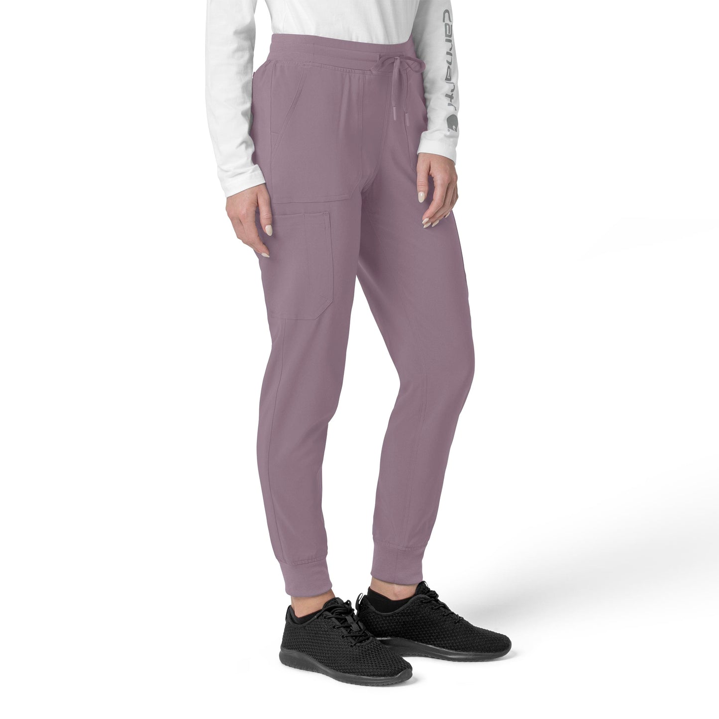 Force Cross-Flex C53110 Cargo Jogger Scrub Pants Lavender Mist Model Image Right Side | Carhartt