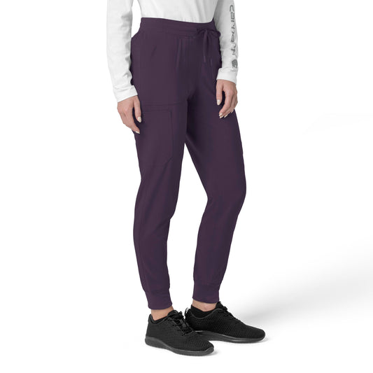 Force Cross-Flex C53110 Cargo Jogger Scrub Pants Black Plum Model Image Right Side | Carhartt