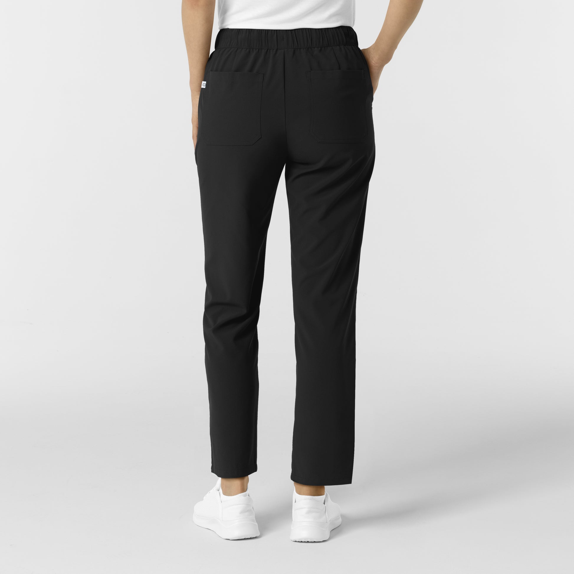 RENEW 5154 Women's Pintuck Scrub Pants Black