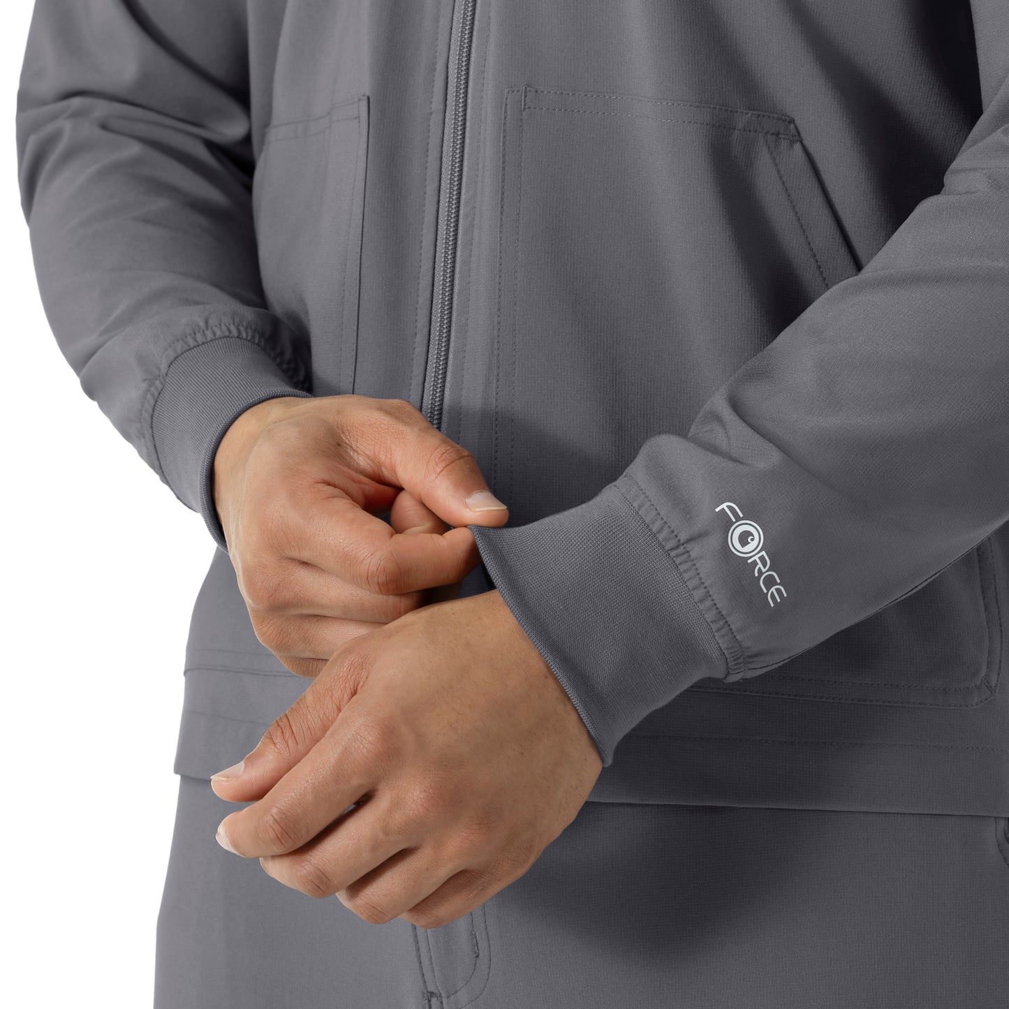 Force Cross-Flex C86310 Men's Lightweight Scrub Jacket Pewter