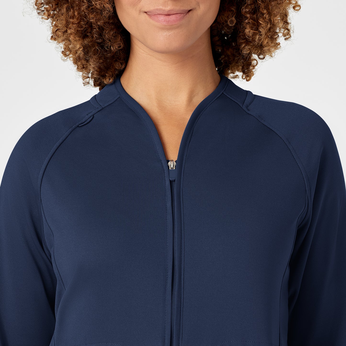 Layers 8209 Fleece Full Zip Jacket Navy Model Image Left Side | Wink