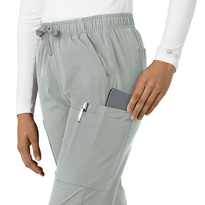 Force Essentials C51213 Straight Leg Scrub Pants Grey Model Image Left Side | Carhartt