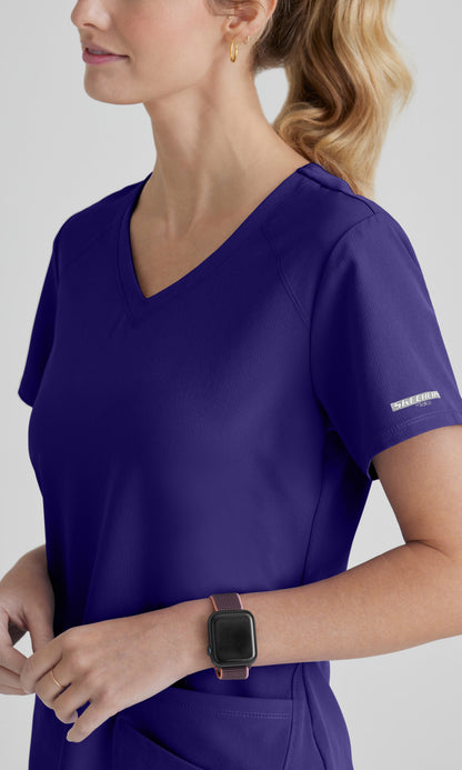 Skechers SK101 Breeze Scrub Top New Grape