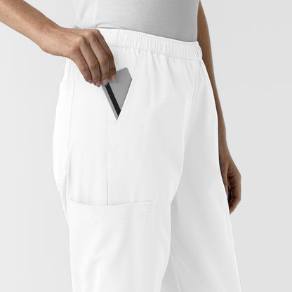 NURTUR 5280 Women's Slim Leg Scrub Pants White