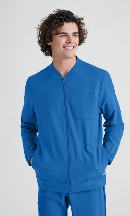 Cleveland Clinic Grey's Anatomy Evolve GSSW887 Cycle Scrub Jacket New Royal