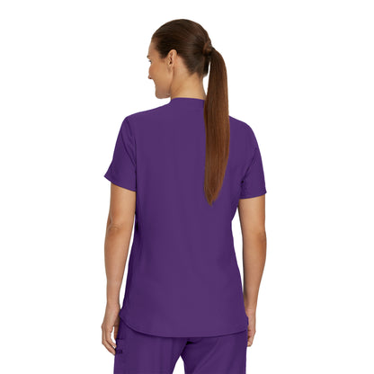 Forward LT100 Women's 3 Pocket V Neck Scrub Top Eggplant Image