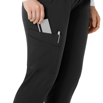 Force Essentials C54113 Maternity Jogger Scrub Pants Black Model Image Alternate | Carhartt