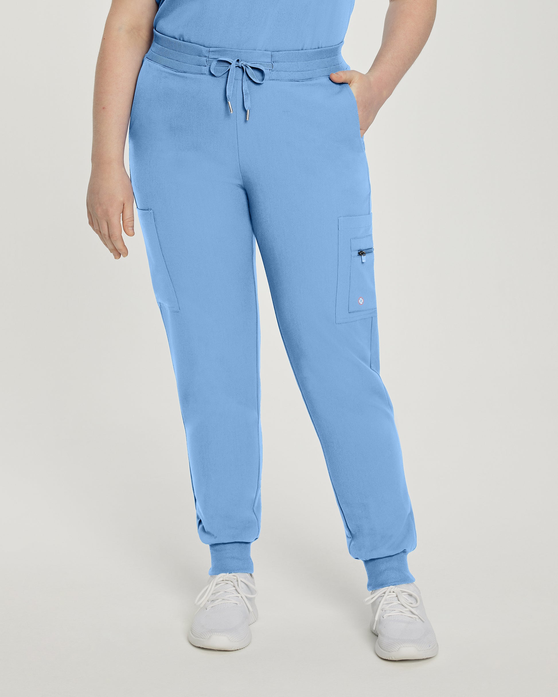 V-Tess 380 Women's Jogger Scrub Pants Ceil Blue Image