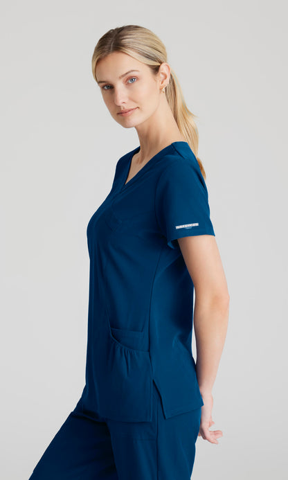 Skechers Vitality SKT064 Charge Scrub Top Navy