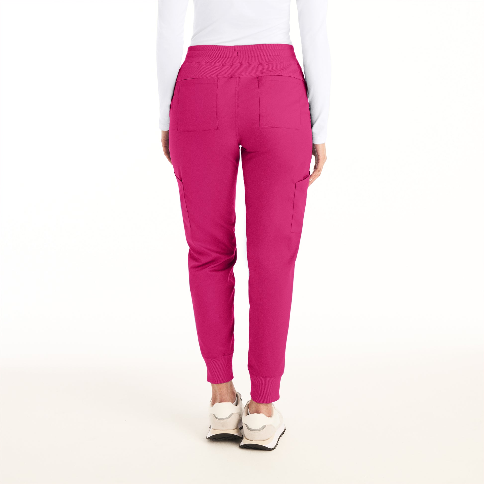 ProFlex LB406 Women's Jogger Scrub Pants Bright Rose Image