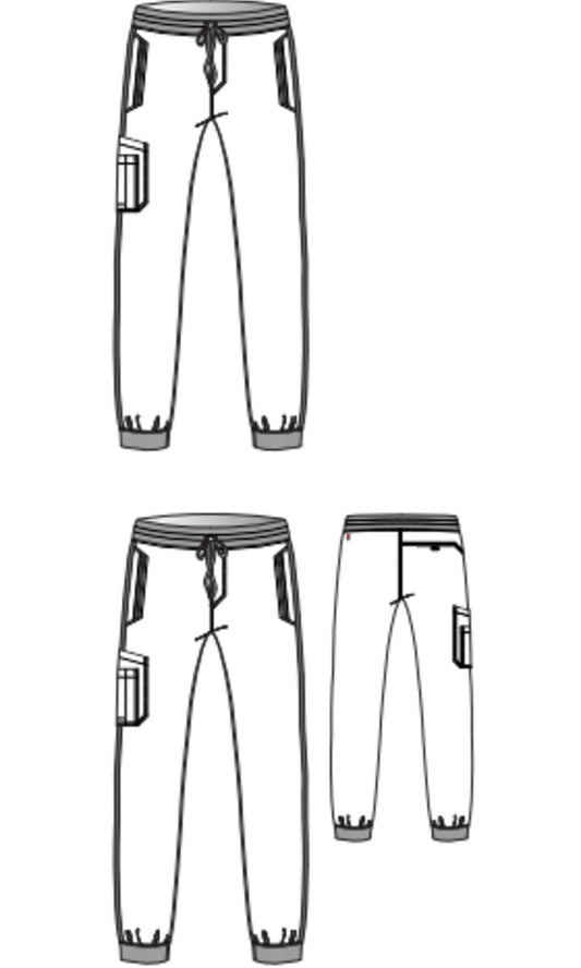 Grey's Anatomy Stretch GRSP550 Murphy Jogger Eggplant