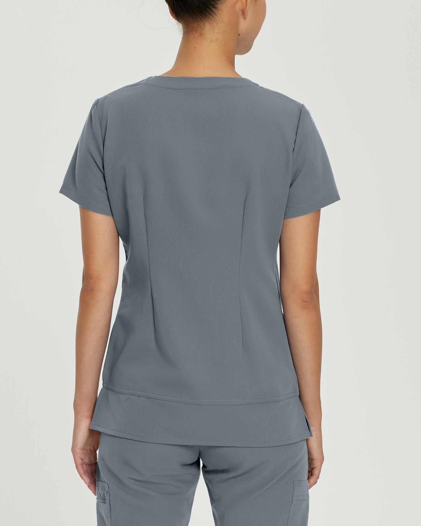 V-Tess 796 Women's 3 Pocket V Neck Scrub Top Taylor Grey Image