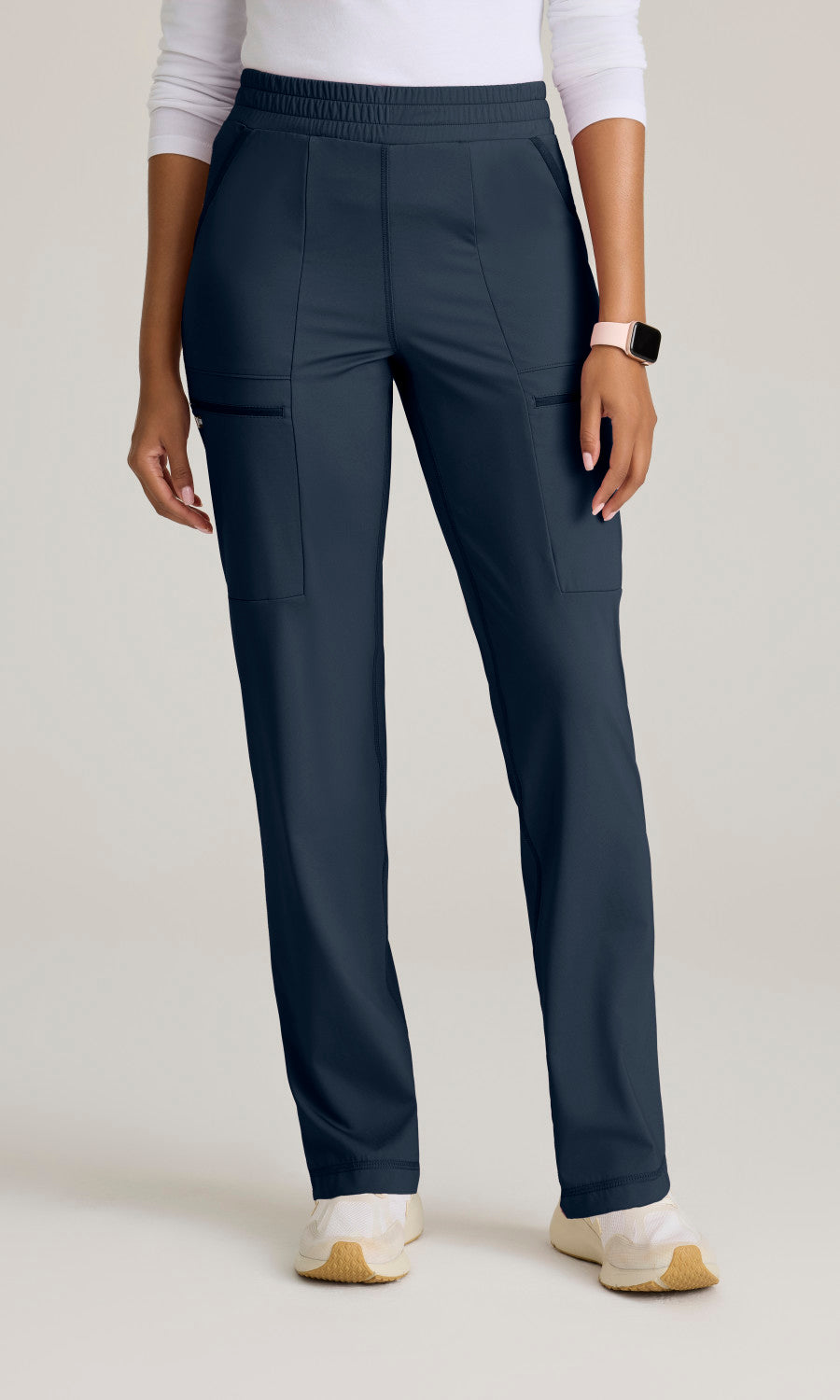 Grey's Anatomy Knits GRSP685 Momentum Knit Scrub Pants Steel