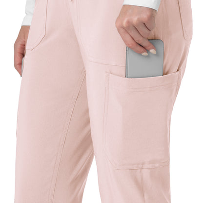 Force Cross-Flex C53110 Women's Cargo Jogger Scrub Pants Soft Rose