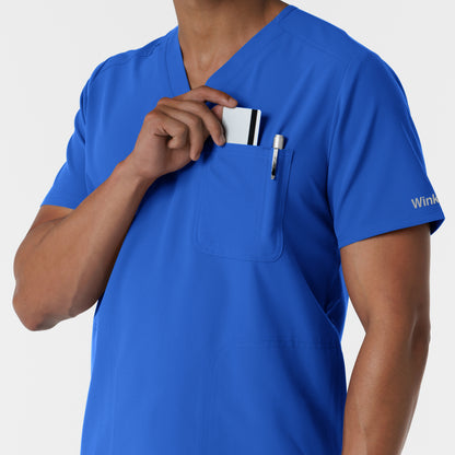 NURTUR 6380 Men's V-Neck Scrub Top Royal
