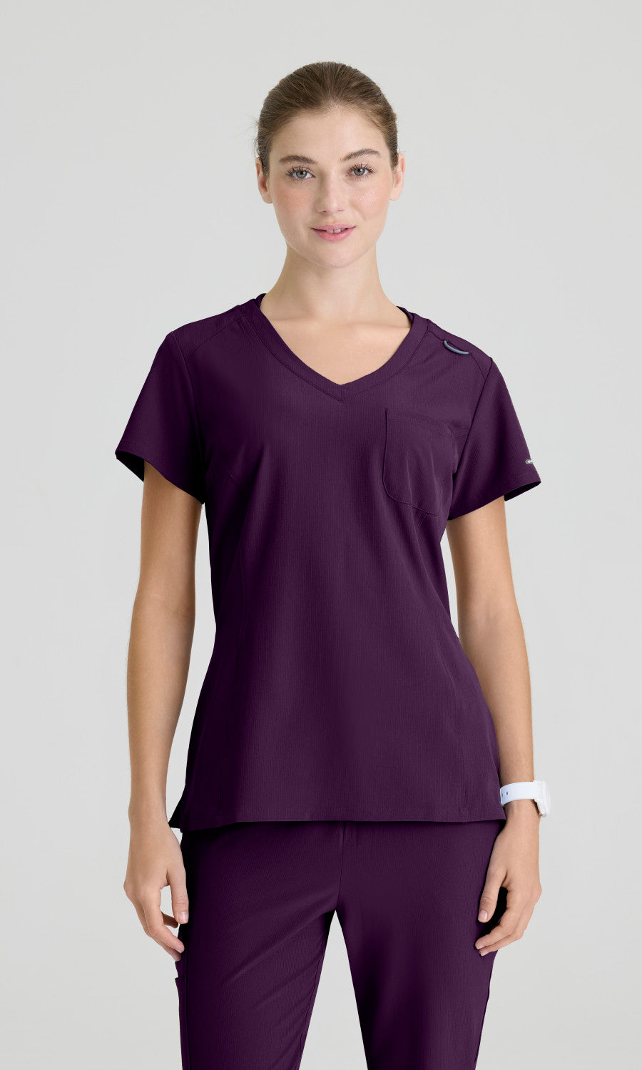 Skechers SKT147 Dignity Scrub Top Eggplant