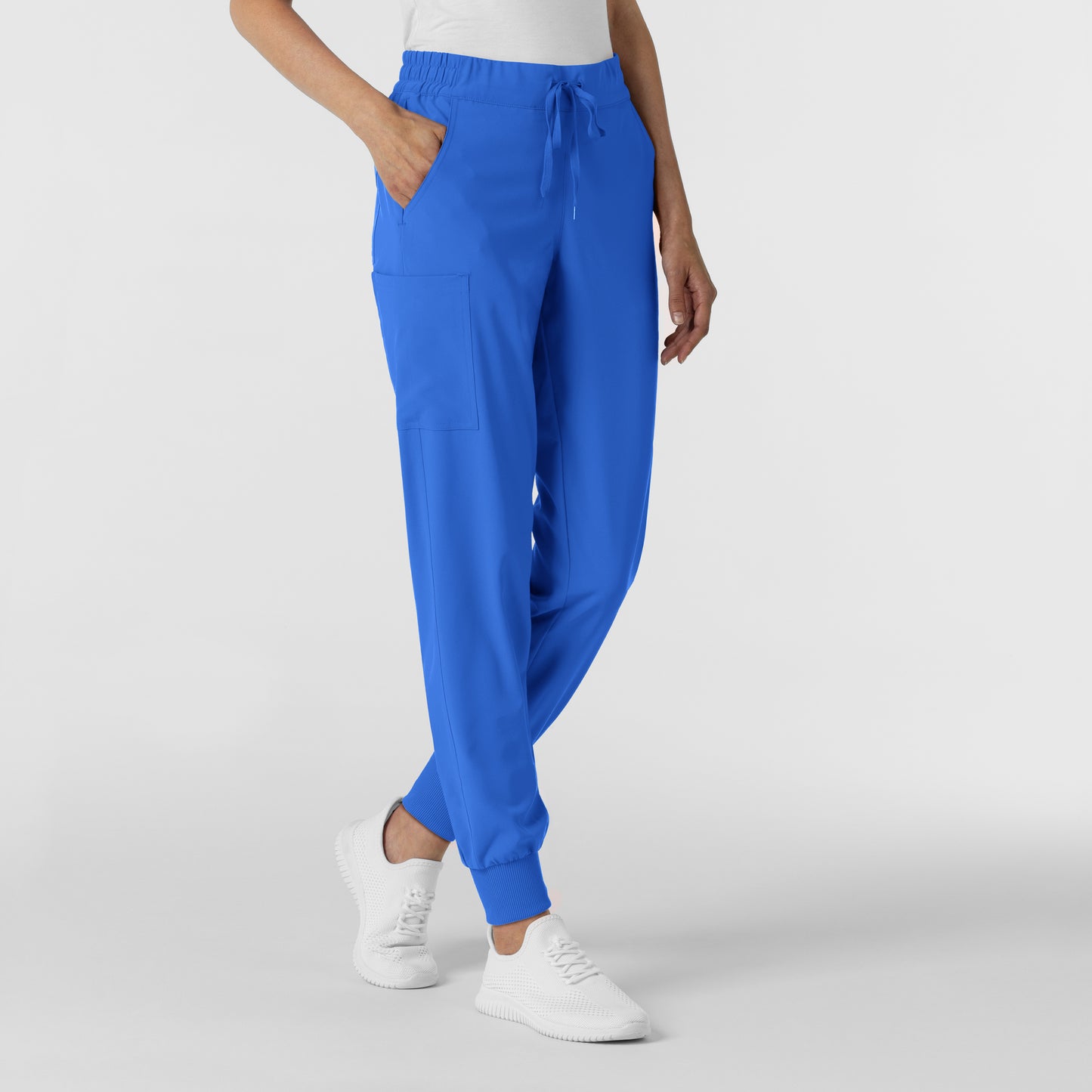 RENEW 5934 Jogger Scrub Pants Royal Model Image Right Side | Wink