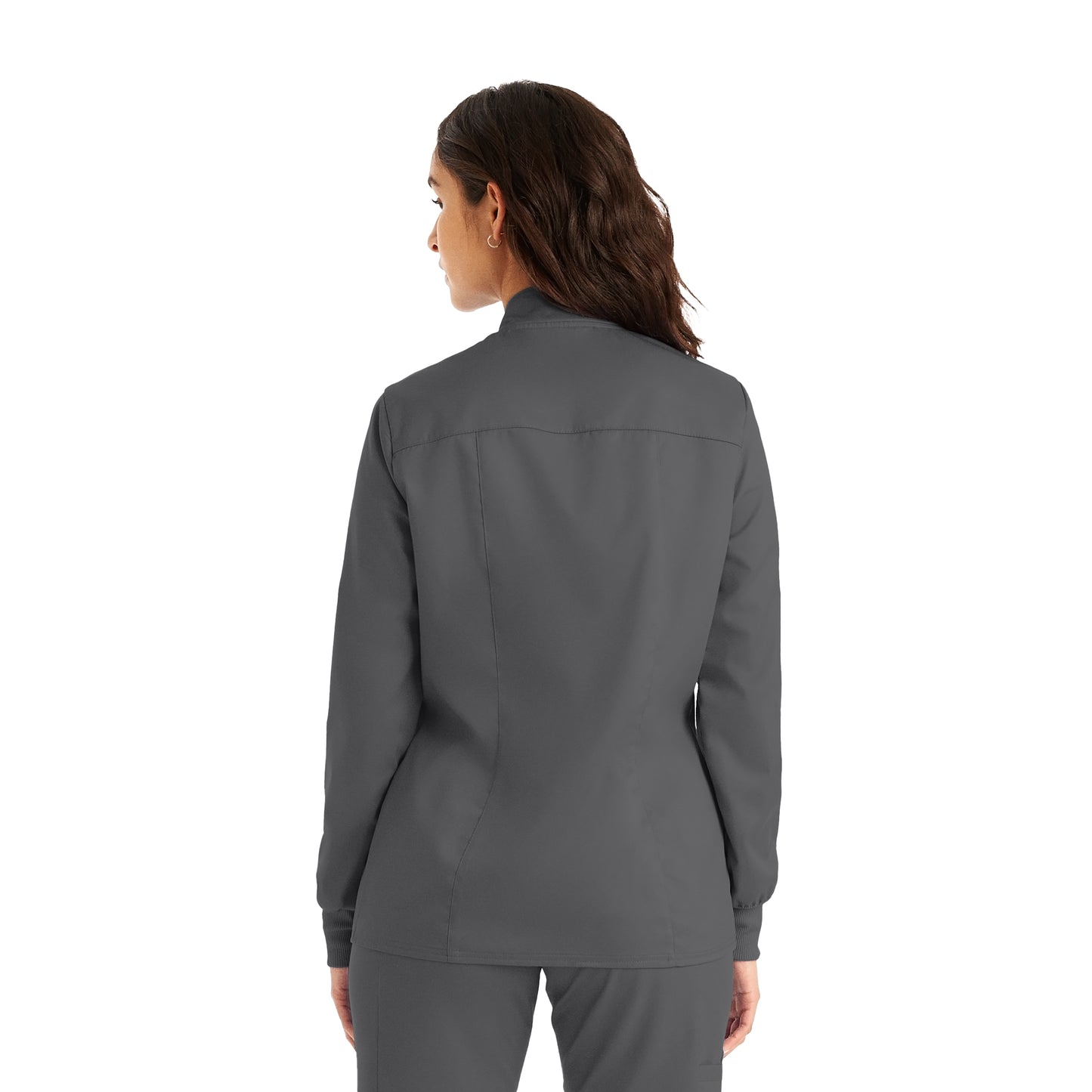 ProFlex LJ701 Women's 3 Pocket Scrub Jacket Steel Image