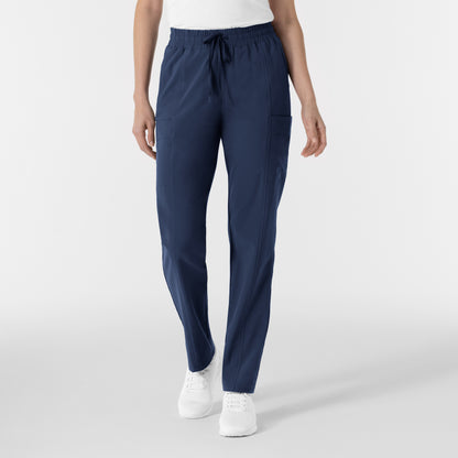 RENEW 5254 Women’s High Waist Tapered Scrub Pants Navy