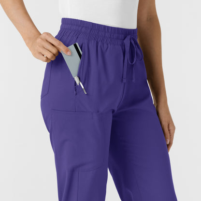 Boundless 5251 Bootcut Scrub Pants Grape Model Image Alternate | Wink