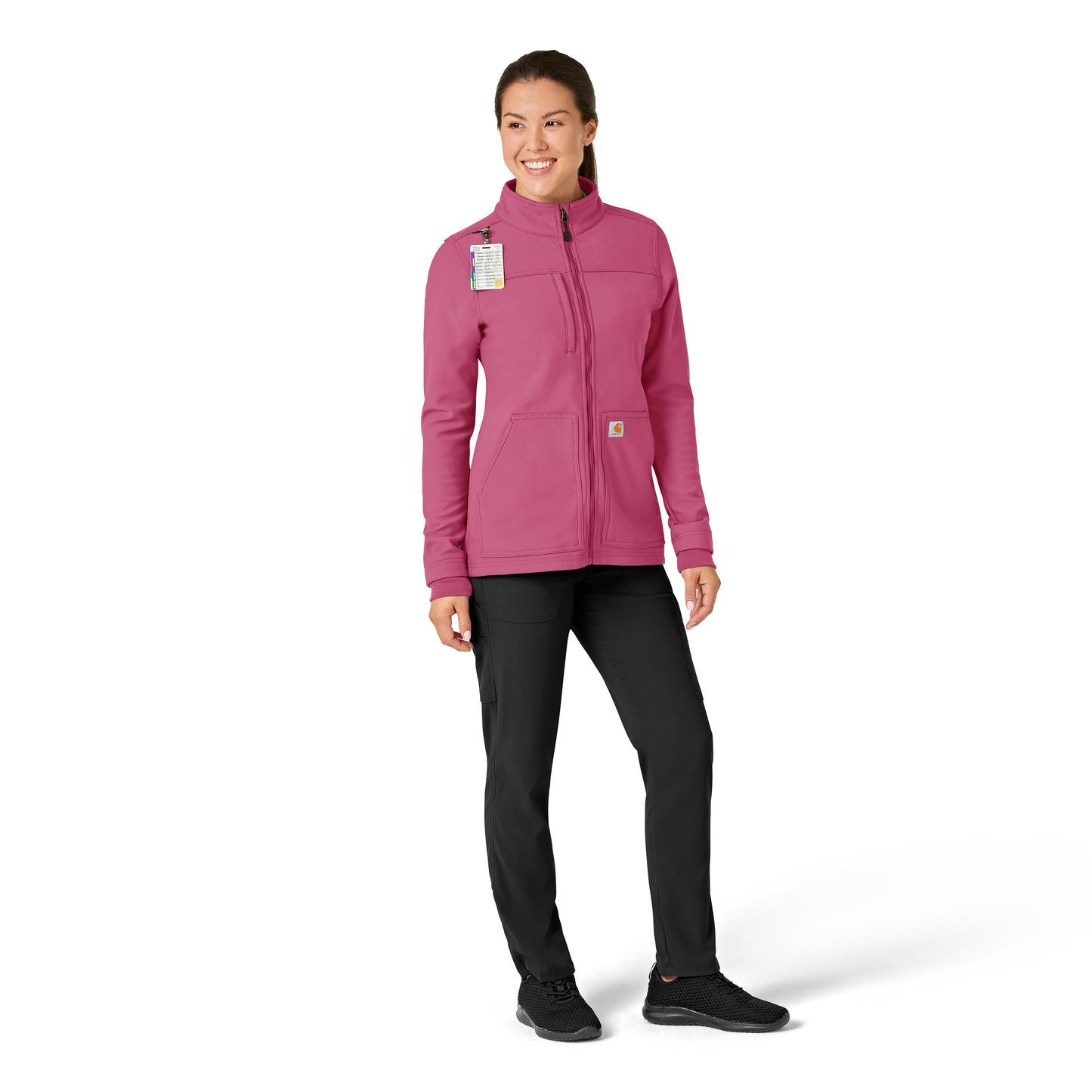 Rugged Flex C81023 Women's Bonded Fleece Jacket Electric Fuschia