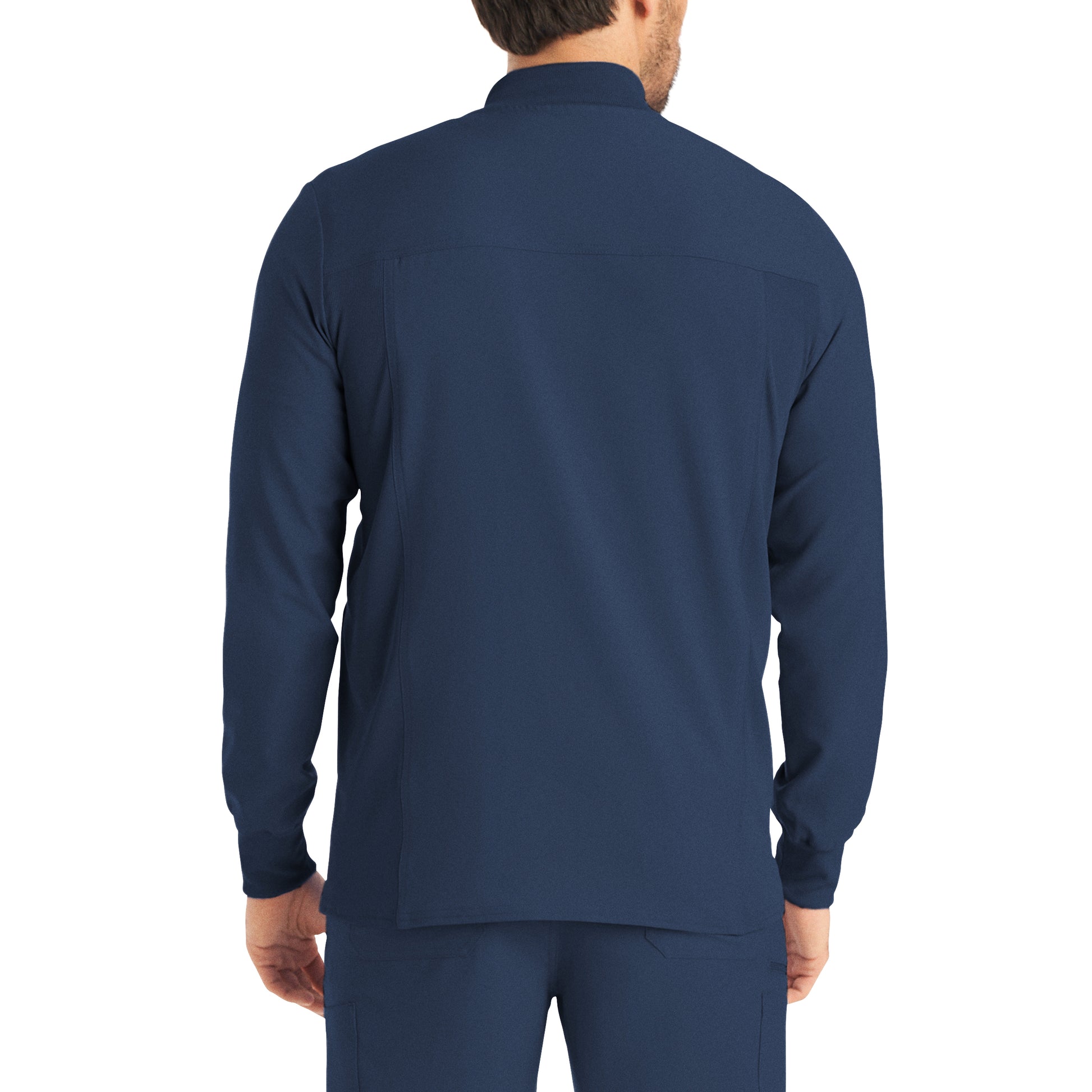 Forward LJ703 Men's 3 Pocket Scrub Jacket Navy Image