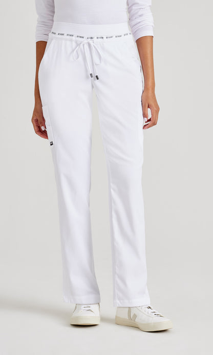 Grey's Anatomy Stretch GRSP526 Serena Scrub Pants White