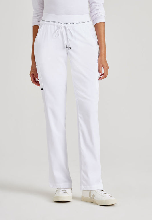 Greys Anatomy Stretch GRSP526 Serena Scrub Pants White