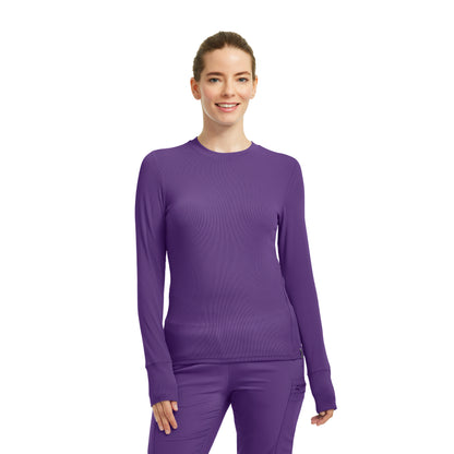 Forward LT103 Women's 1 Pocket Long Sleeve Tee Eggplant Image